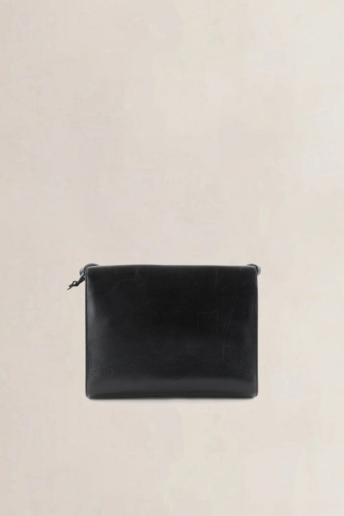 Delvaux Black Leather Romeo Crossbody Bag