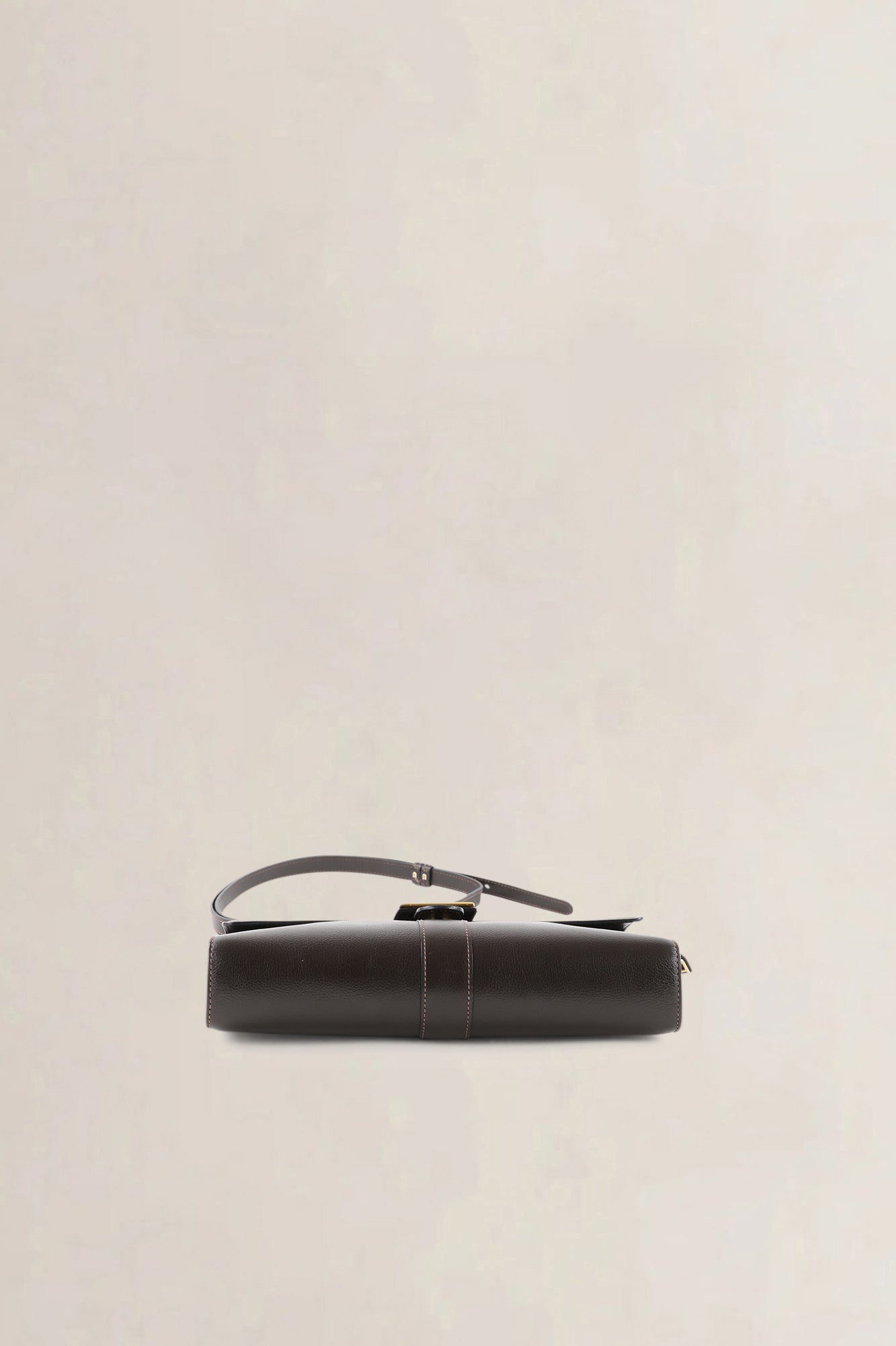 Delvaux Dark Brown Jumping Calf Leather Vintage Crossbody Bag