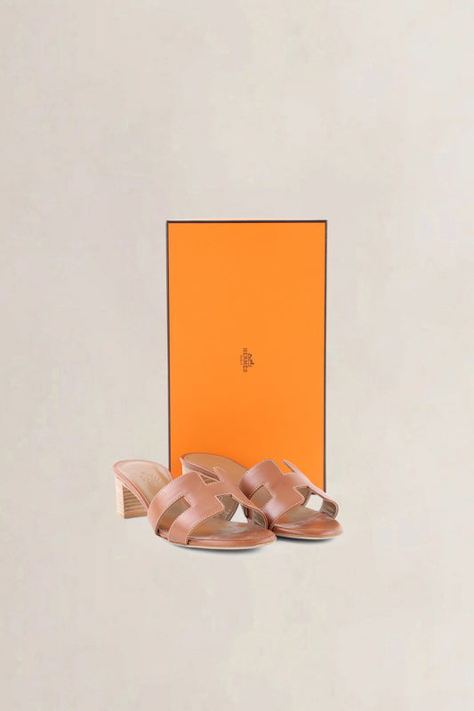 Hermès Brown Oasis Sandals — preloved