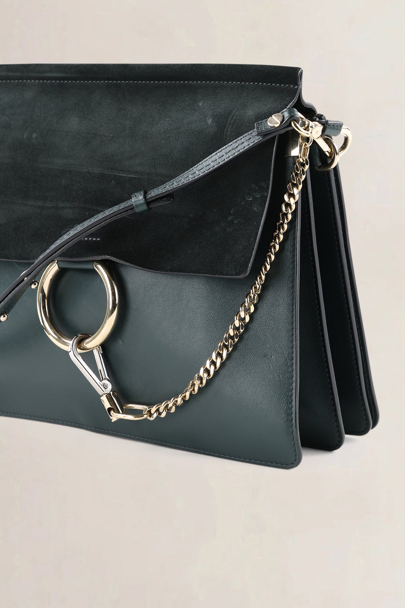 Chloé Dark Green Faye Bag
