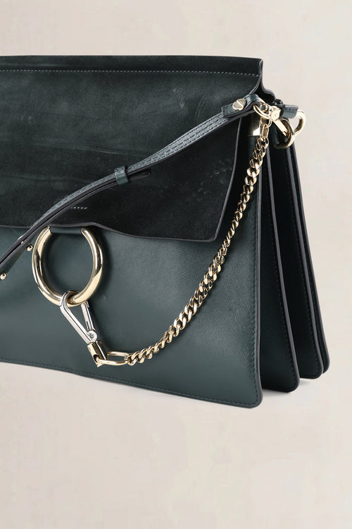 Chloé Dark Green Faye Bag