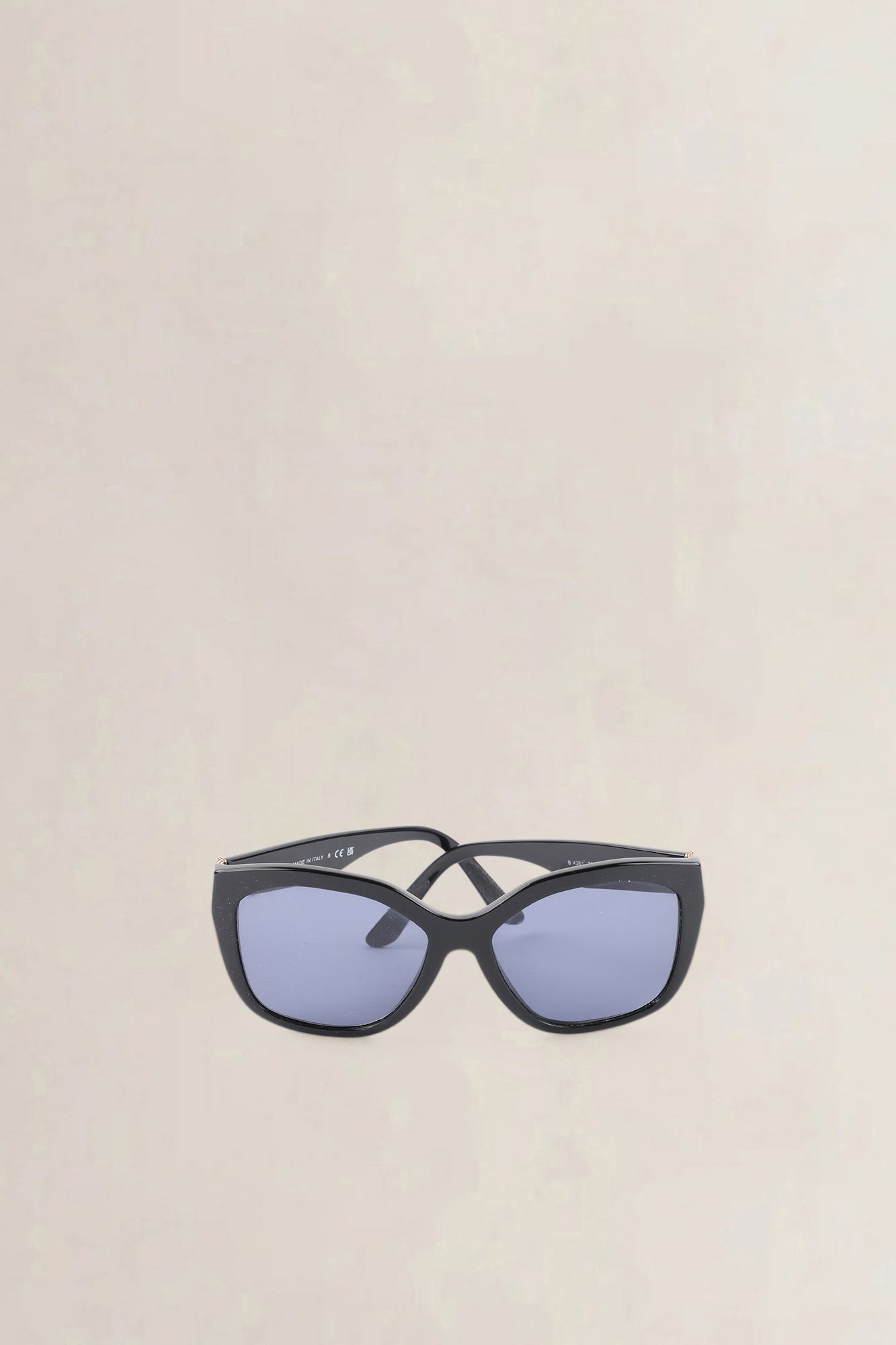 Burberry Black & Gold Oversized Sunglasses