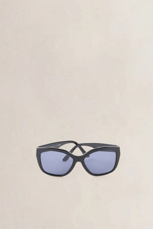 Burberry Black & Gold Oversized Sunglasses