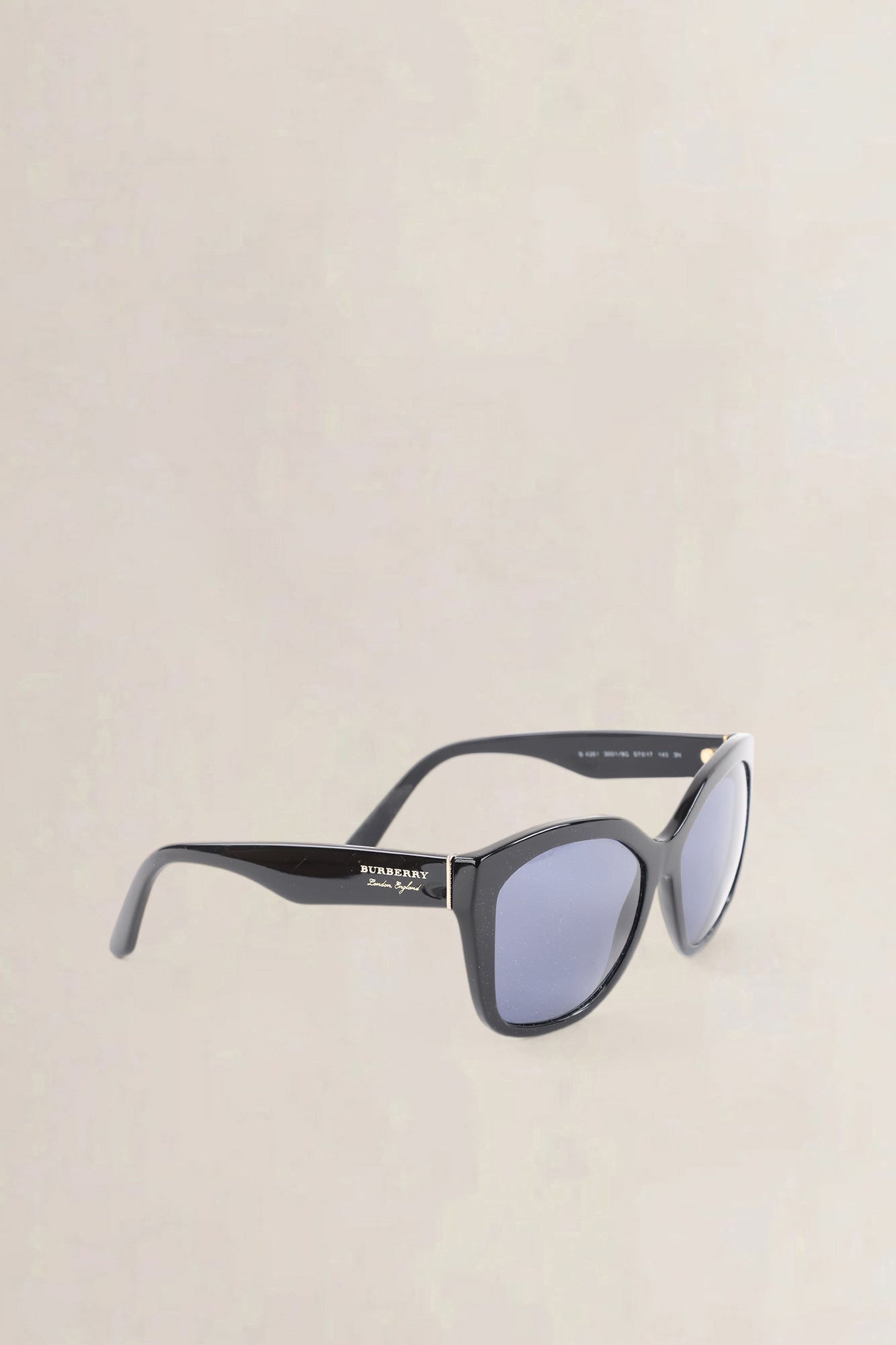 Burberry Black & Gold Oversized Sunglasses