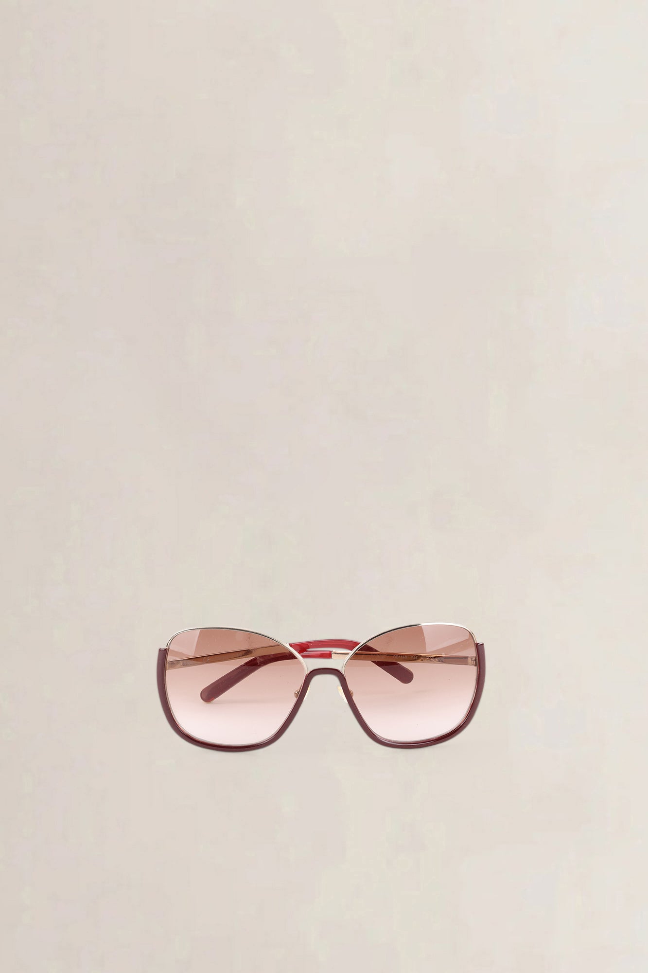 Chloé Burgundy Oversized Sunglasses — preloved