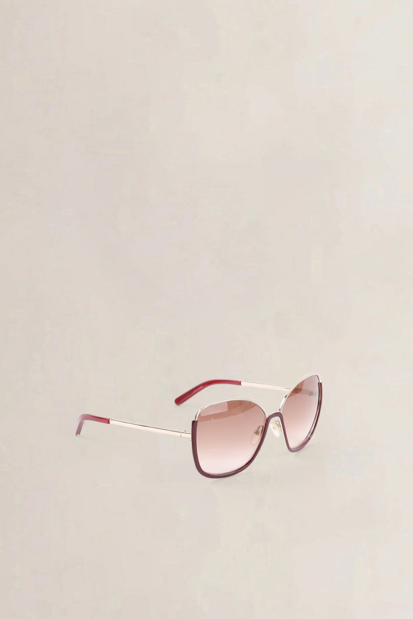 Chloé Burgundy Oversized Sunglasses — preloved