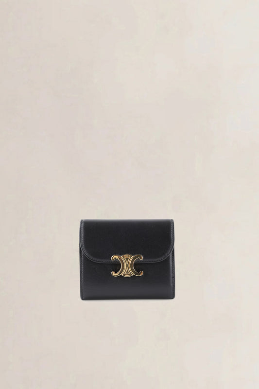 Céline Triomphe black shiny calfskin — preloved