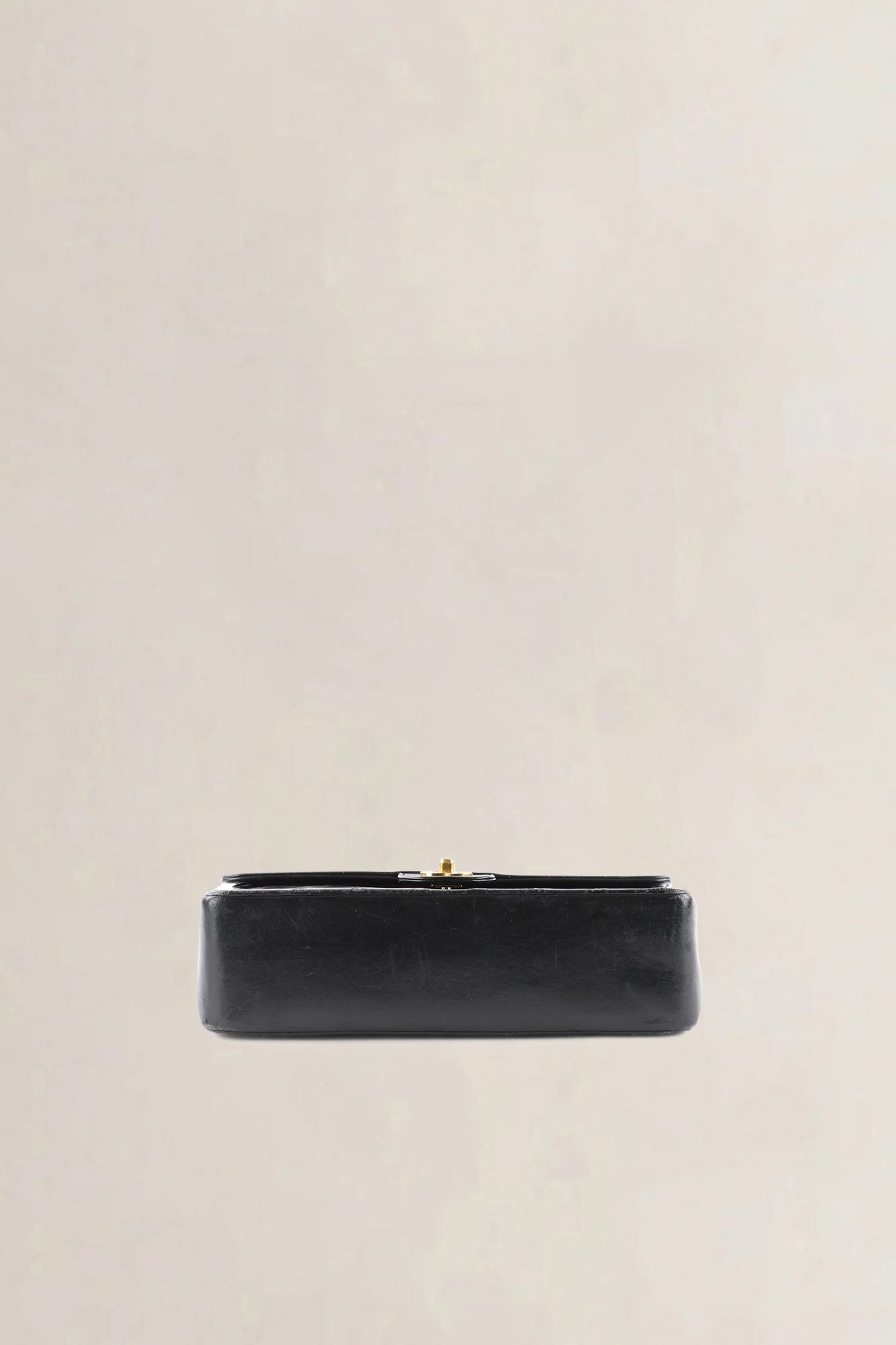 Chanel Vintage Classic Black Lambskin Double Flap Shoulder Bag