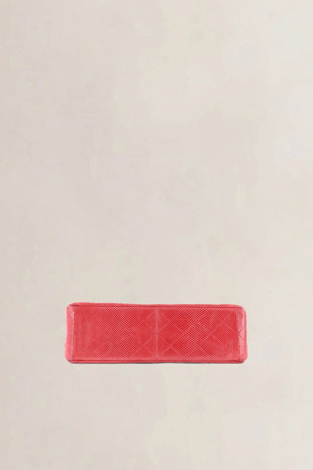 Chanel Pink Quilted Lizard Embossed Leather Jumbo Classic Double Flap Bag