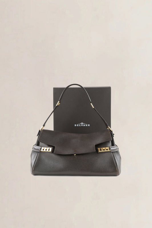 Delvaux Brown Tempête Epaule Shoulder Bag