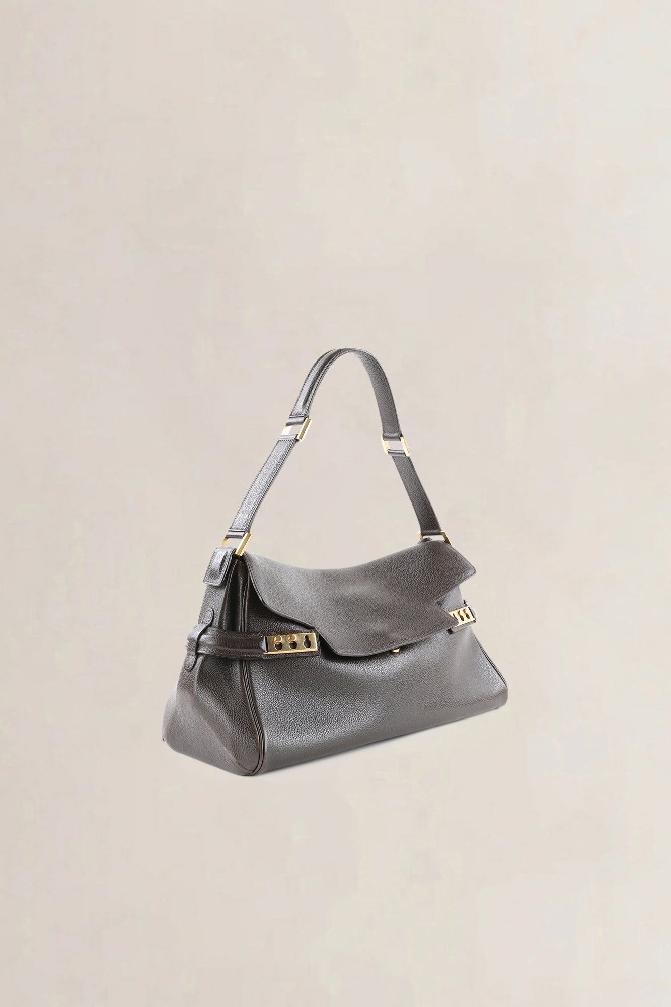 Delvaux Brown Tempête Epaule Shoulder Bag