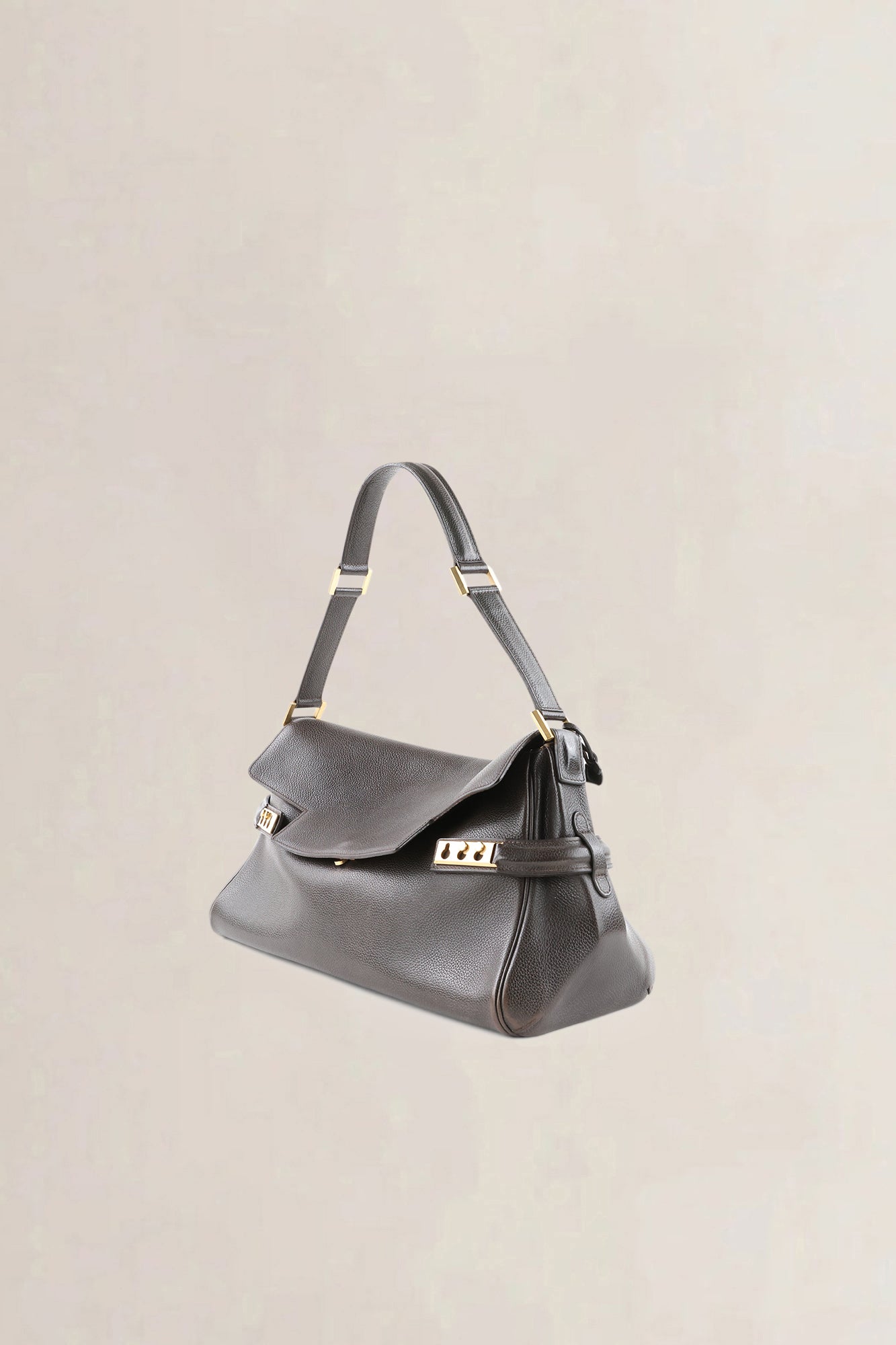 Delvaux Brown Tempête Epaule Shoulder Bag
