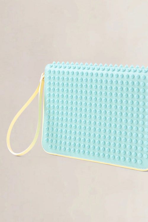 Christian Louboutin Multicolor Patent Calf Riviera Clutch