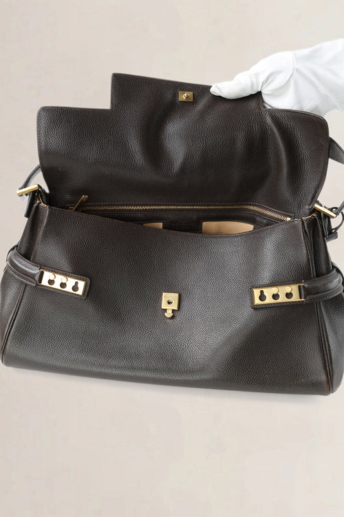 Delvaux Brown Tempête Epaule Shoulder Bag