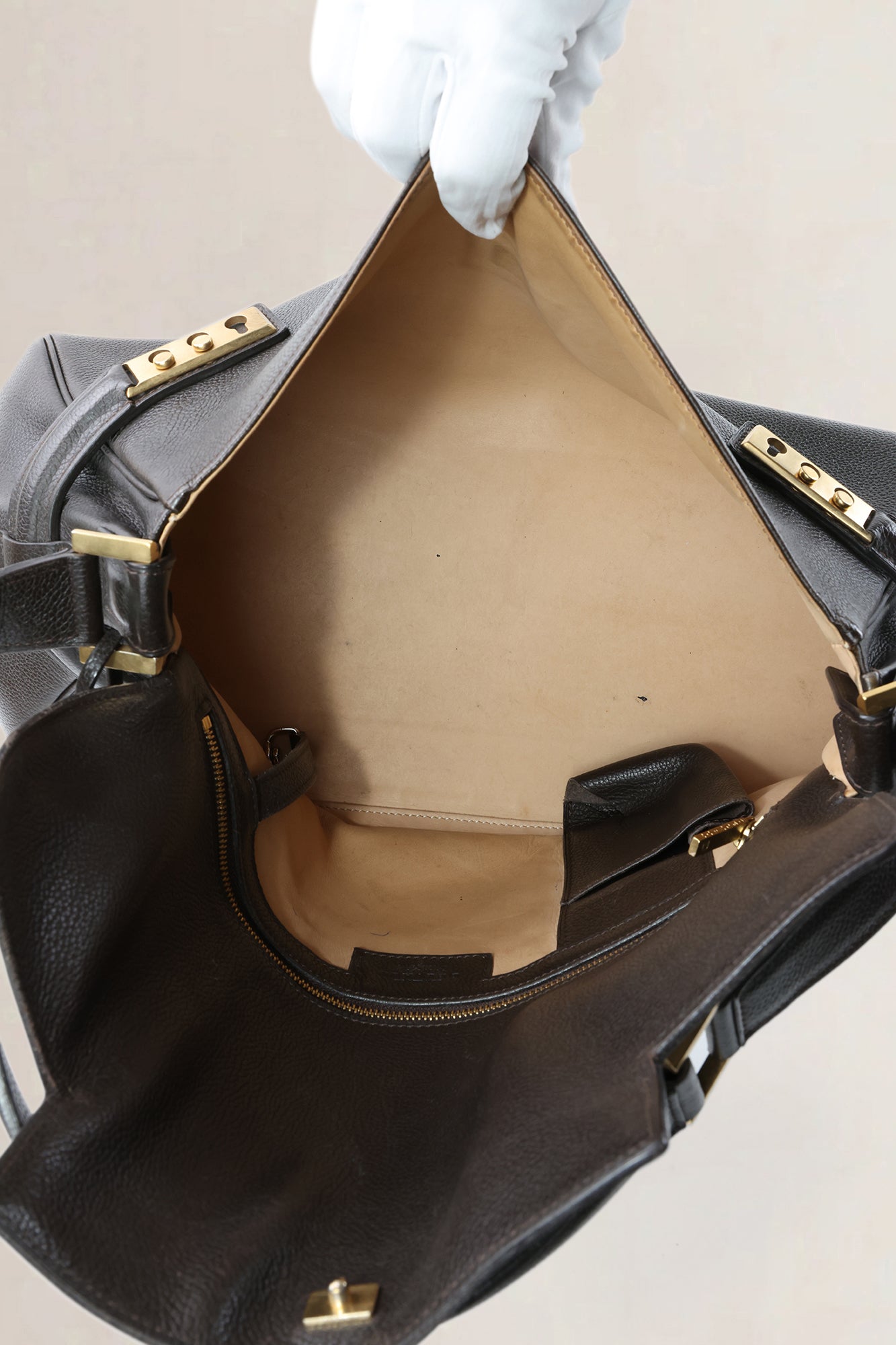 Delvaux Brown Tempête Epaule Shoulder Bag