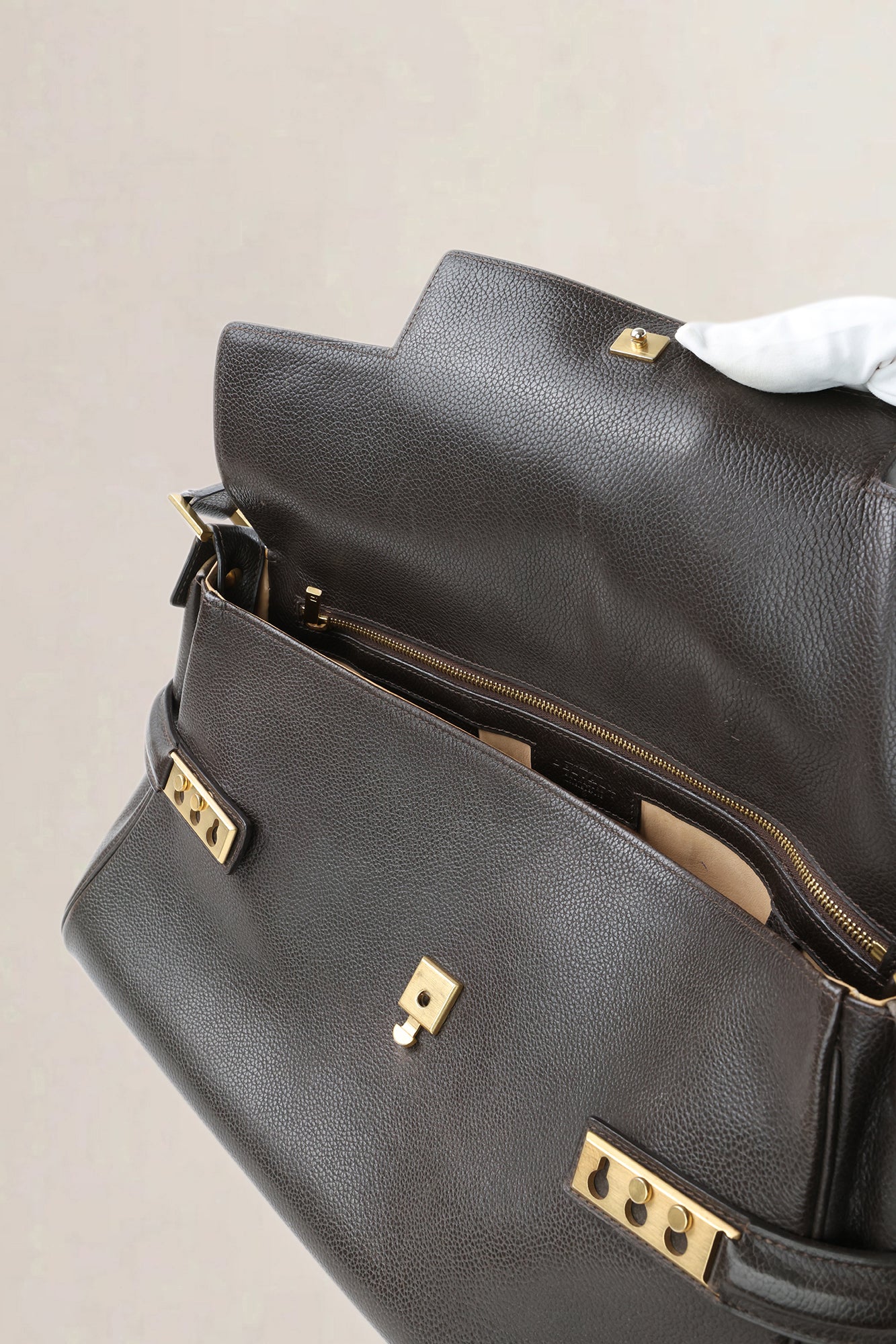 Delvaux Brown Tempête Epaule Shoulder Bag