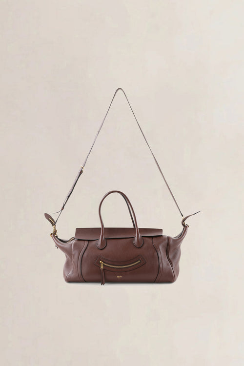 Céline Brown Smile Luggage Shoulder Bag