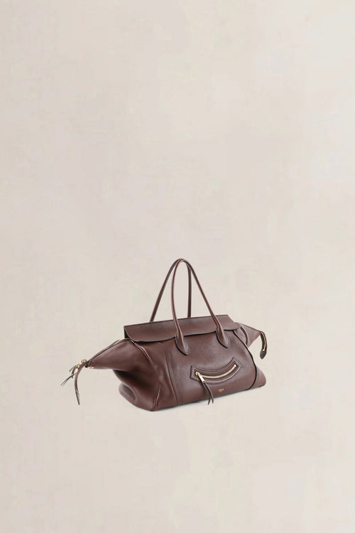 Céline Brown Smile Luggage Shoulder Bag