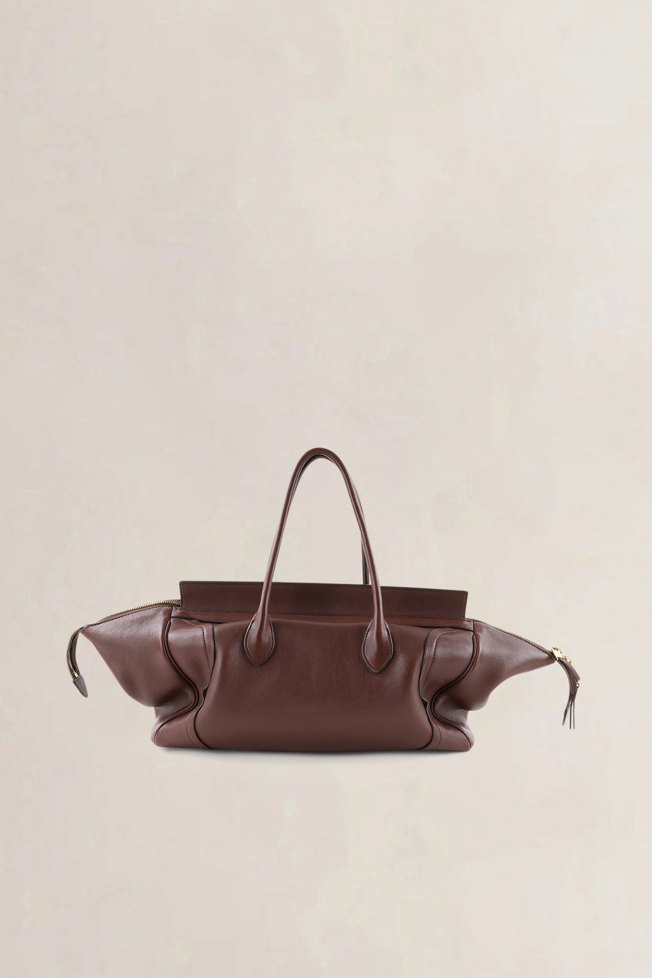 Céline Brown Smile Luggage Shoulder Bag
