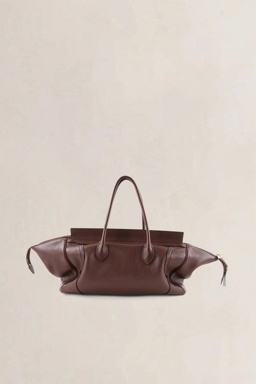 Céline Brown Smile Luggage Shoulder Bag