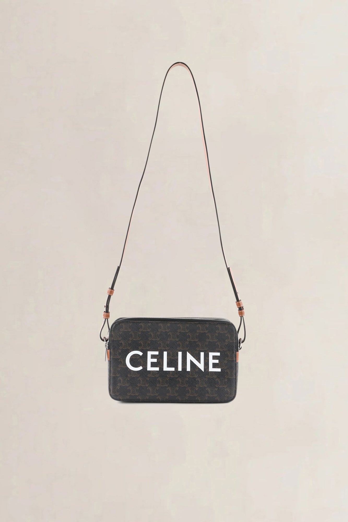 Celine Brown Triomphe Canvas Medium Messenger Bag