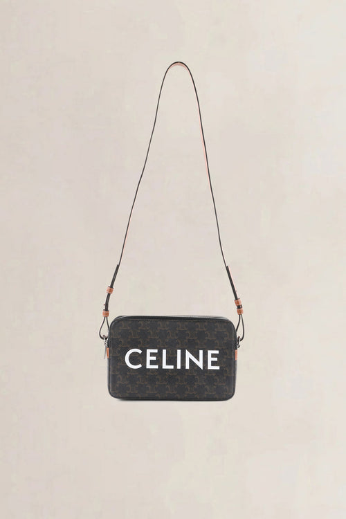 Celine Brown Triomphe Canvas Medium Messenger Bag
