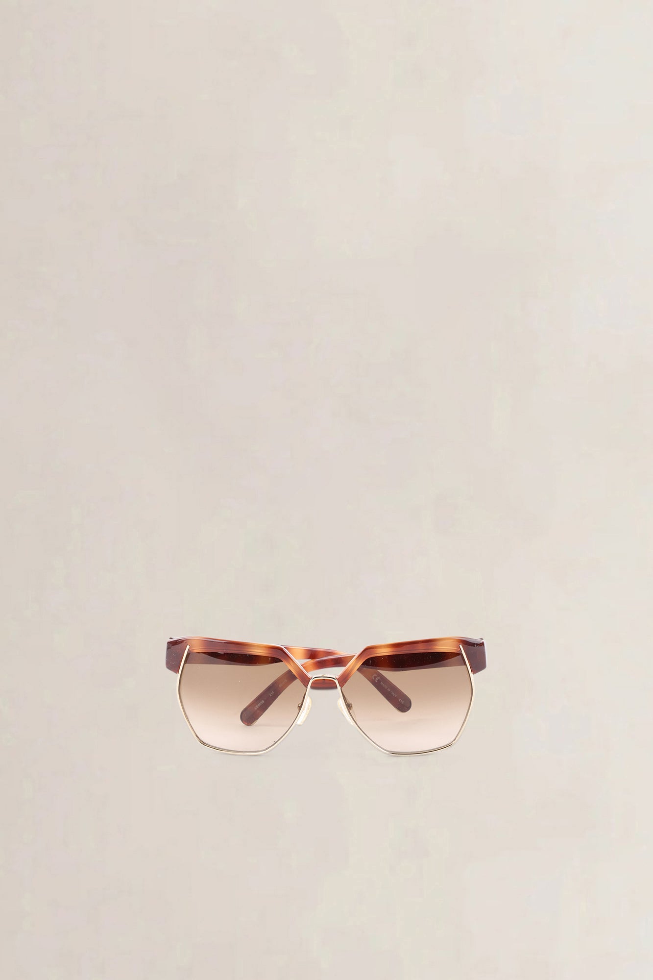 Chloé Brown Dafne Geometric Sunglasses