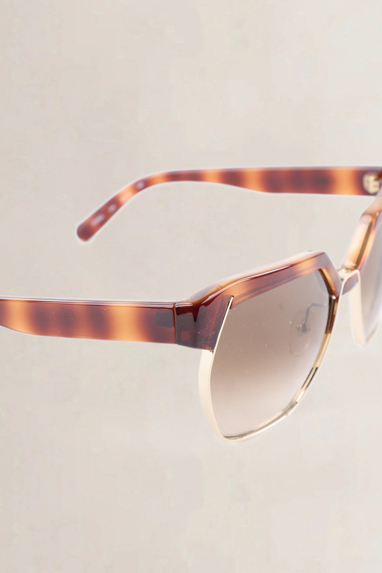 Chloé Brown Dafne Geometric Sunglasses