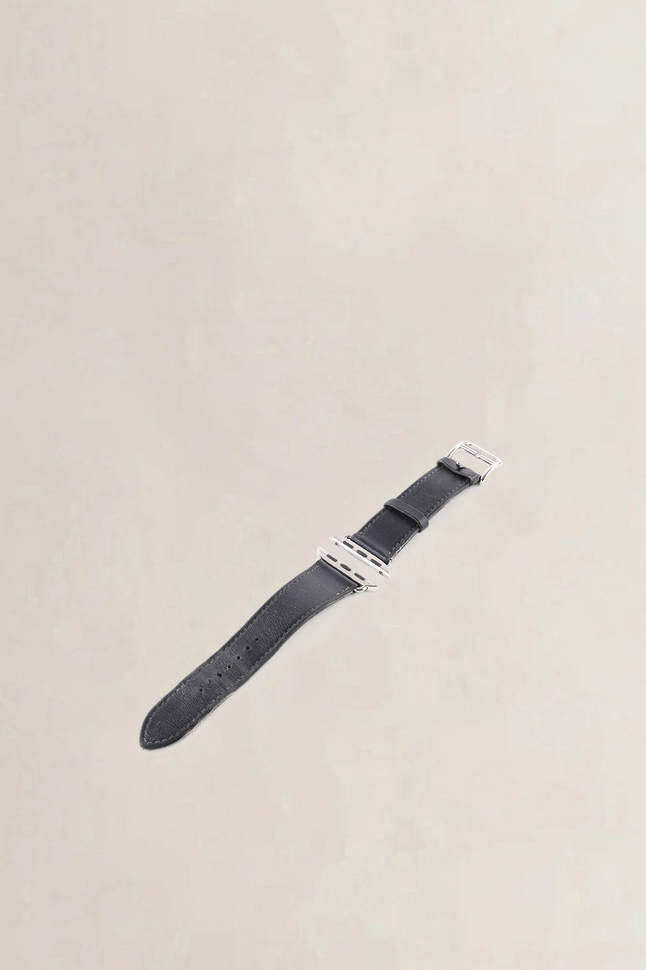 Hermès Dark Blue Leather Apple Watch Single Tour Strap