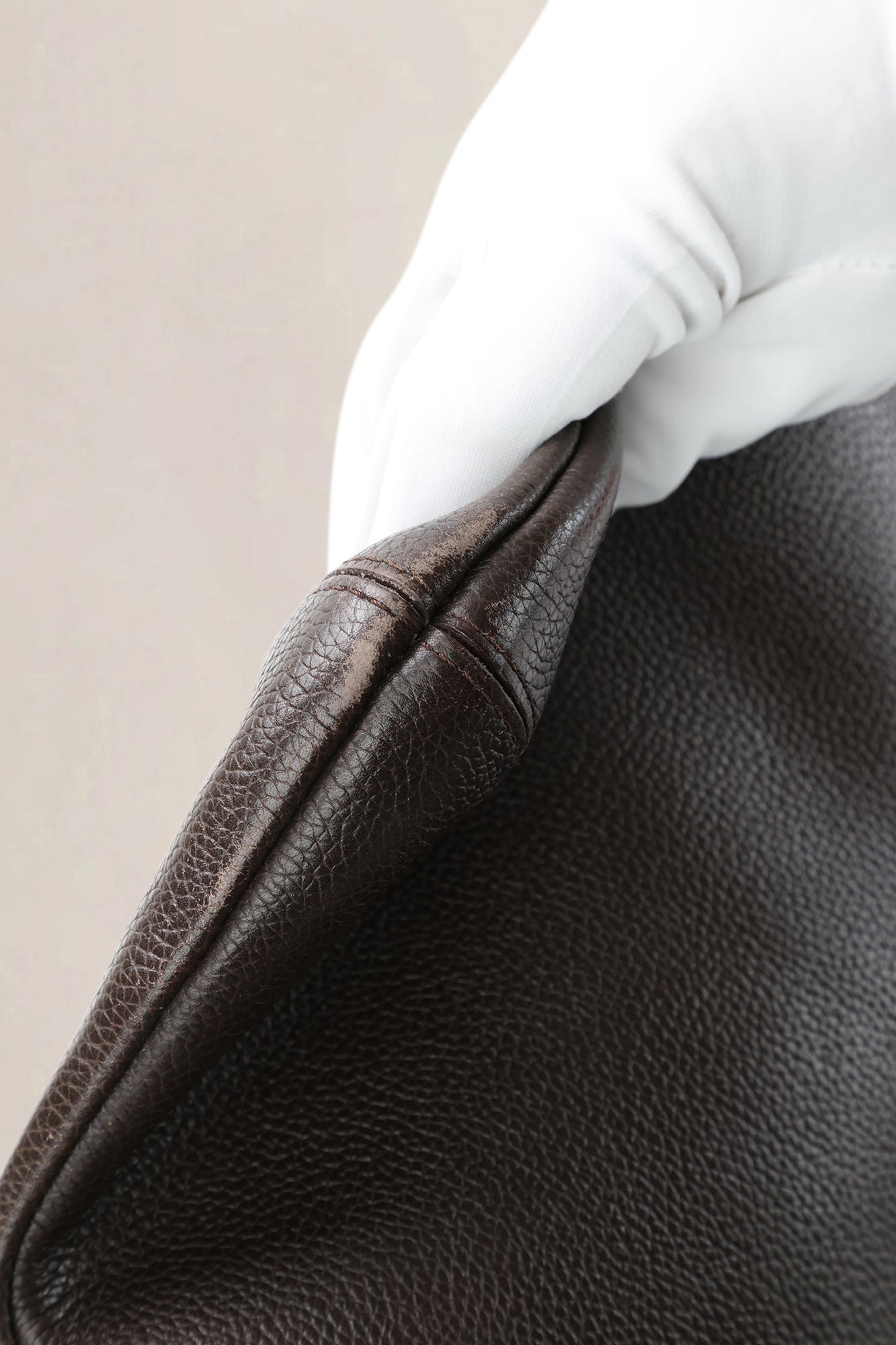 Delvaux Dark Brown Jumping Calf Le Louise Baudrier Crossbody Bag