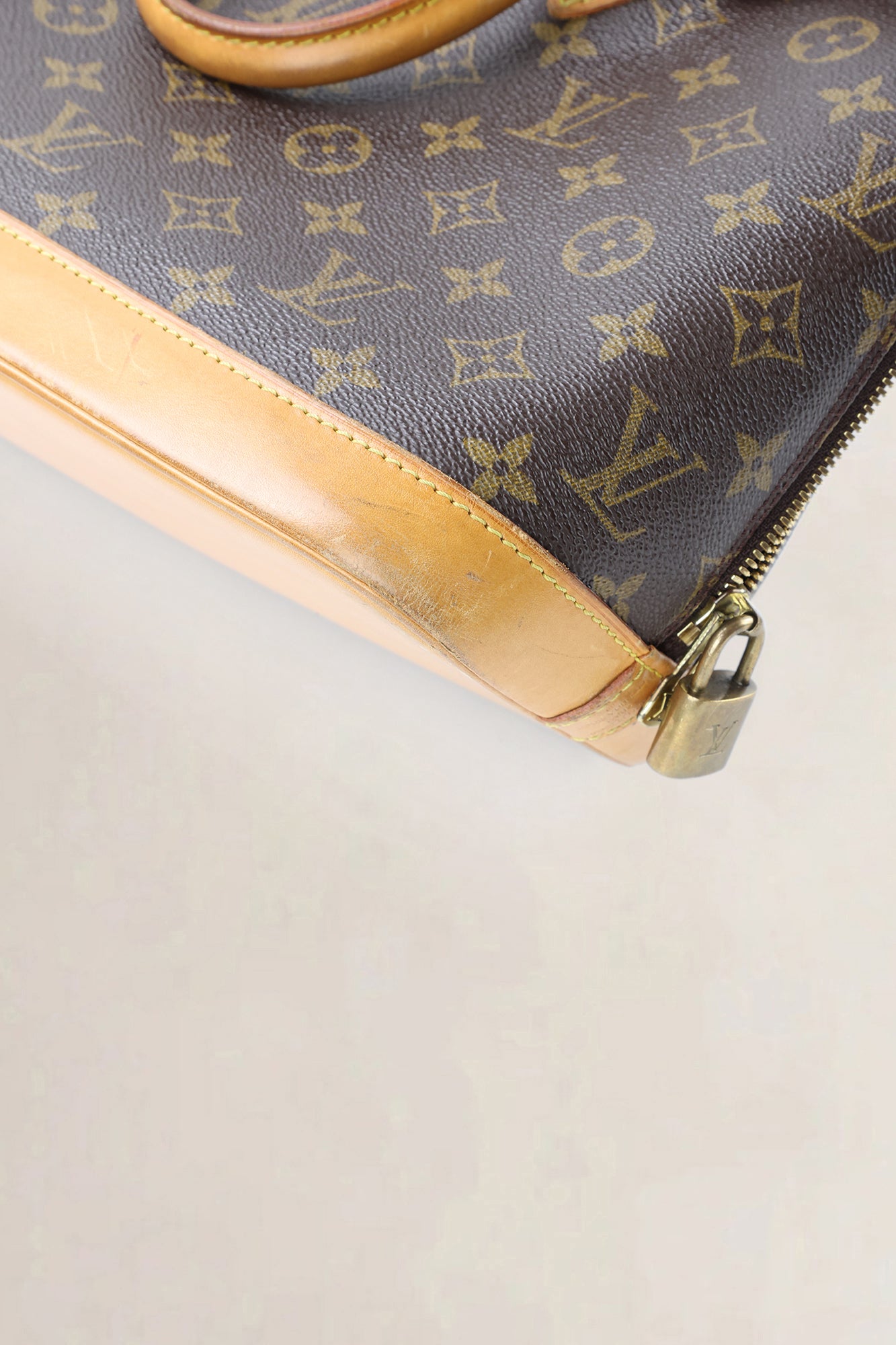 Louis Vuitton Brown Monogram Alma Top Handle Bag