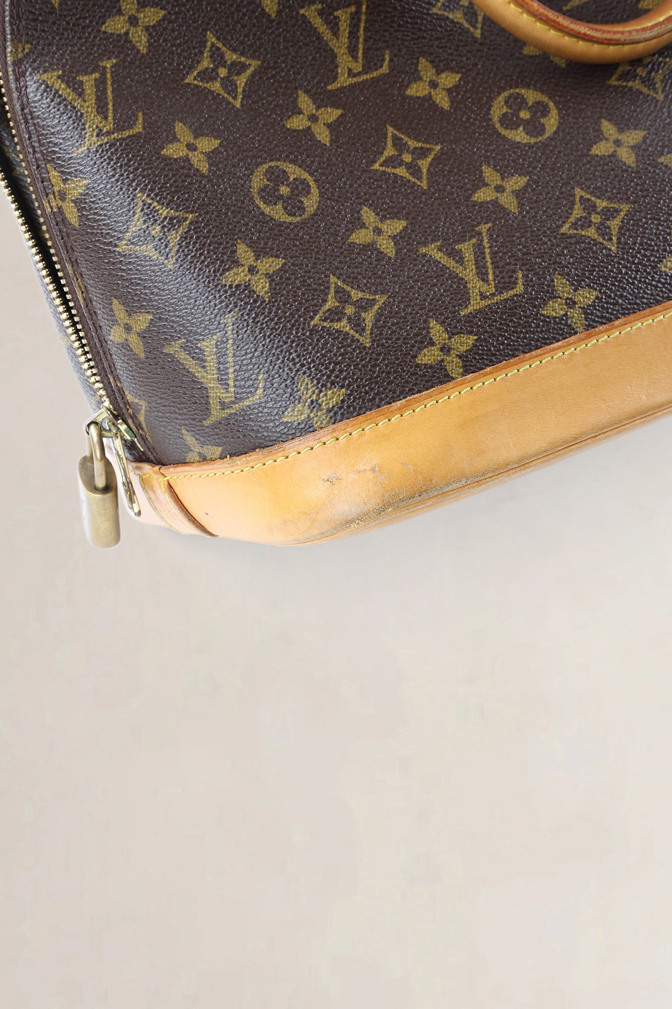 Louis Vuitton Brown Monogram Alma Top Handle Bag