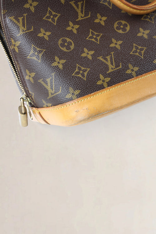 Louis Vuitton Brown Monogram Alma Top Handle Bag