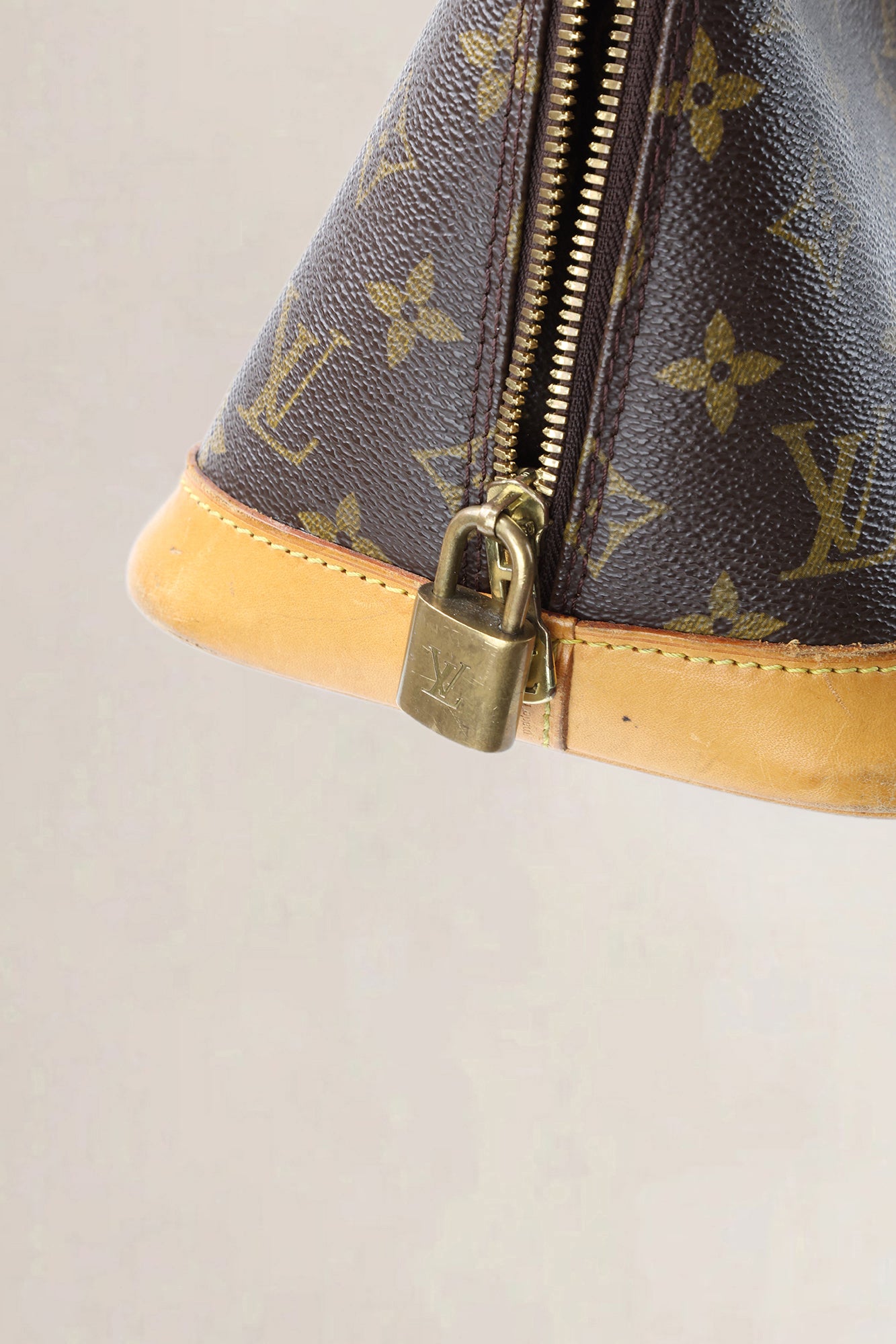 Louis Vuitton Brown Monogram Alma Top Handle Bag