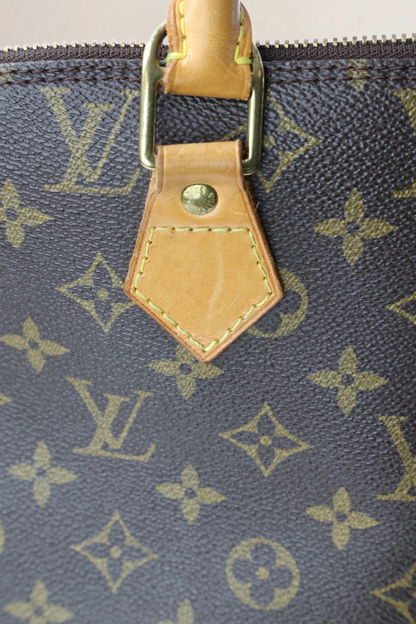 Louis Vuitton Brown Monogram Alma Top Handle Bag