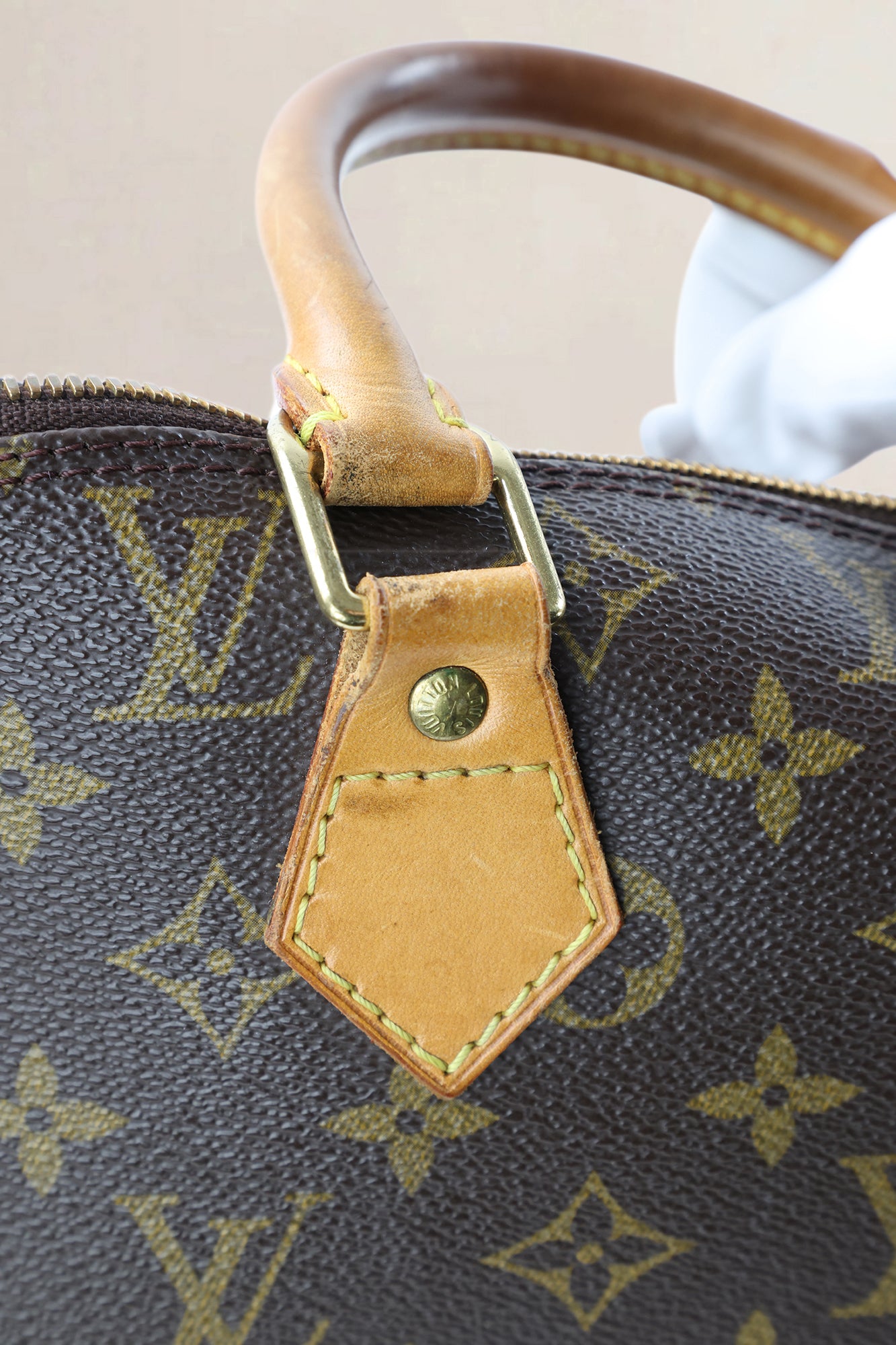 Louis Vuitton Brown Monogram Alma Top Handle Bag