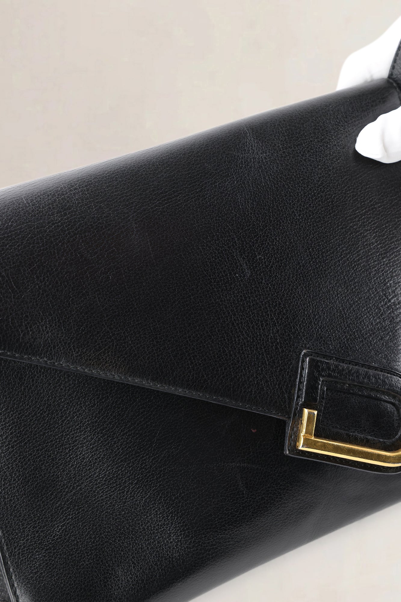 Delvaux Black Leather Romeo Crossbody Bag