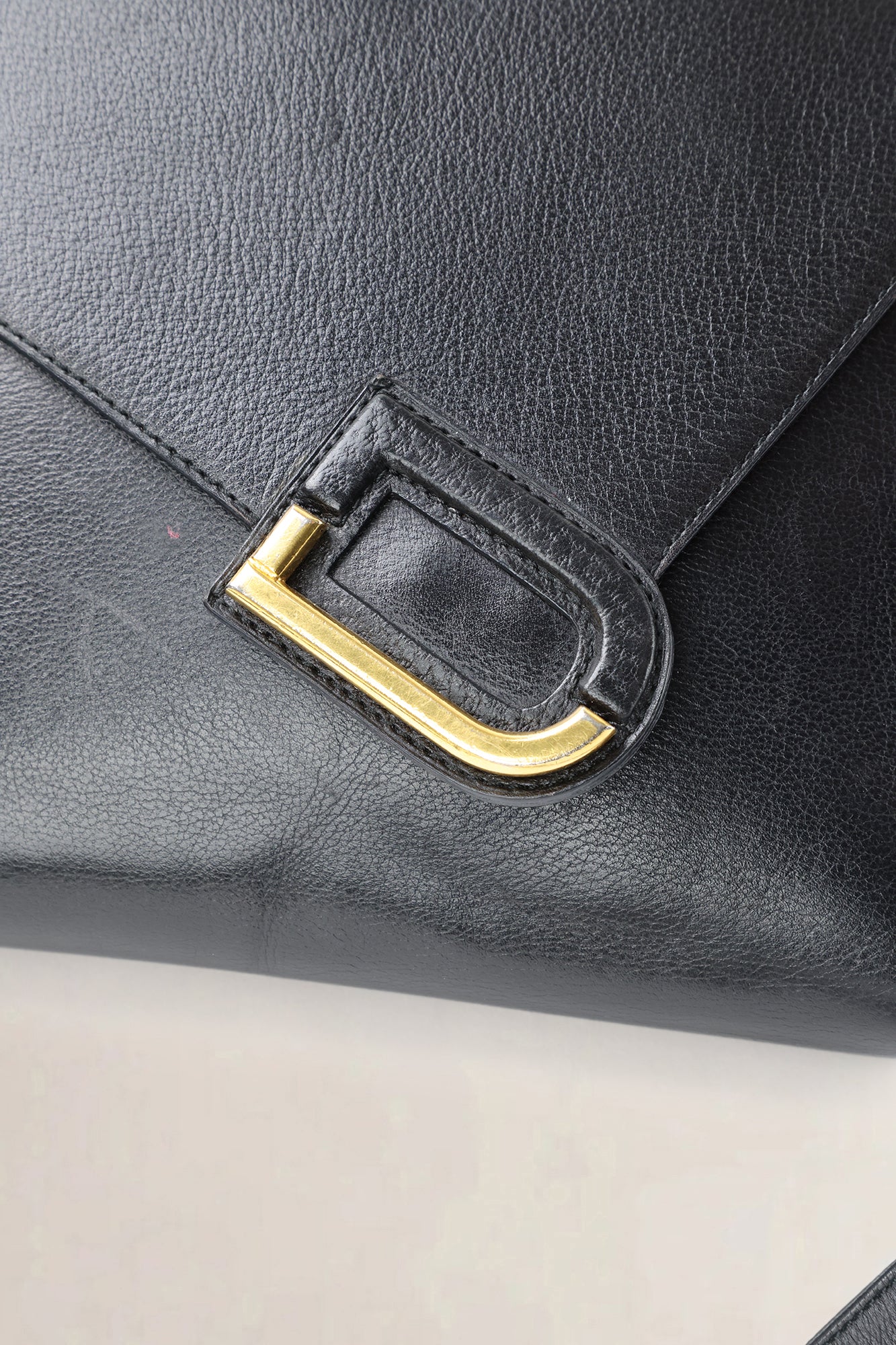 Delvaux Black Leather Romeo Crossbody Bag