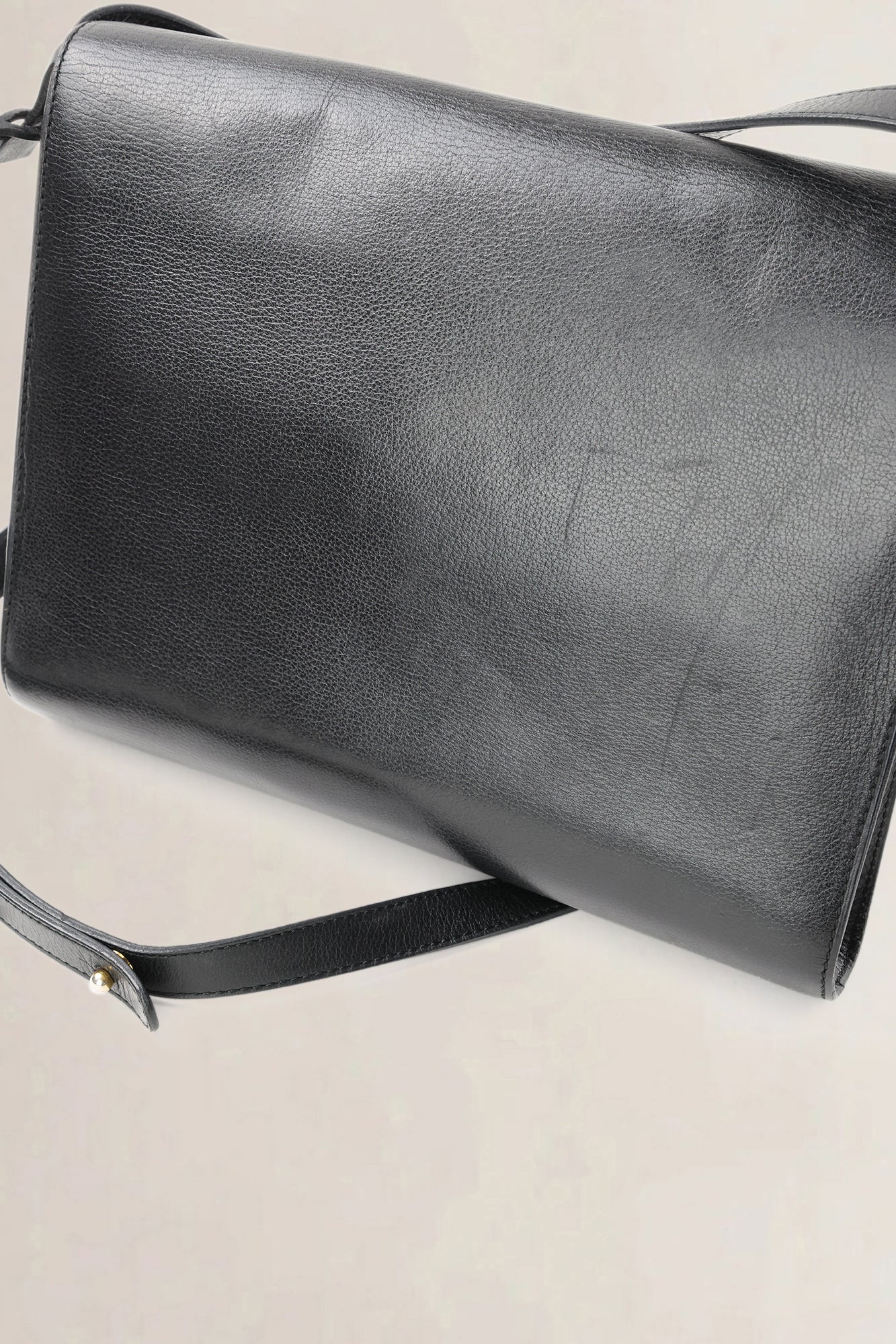 Delvaux Black Leather Romeo Crossbody Bag