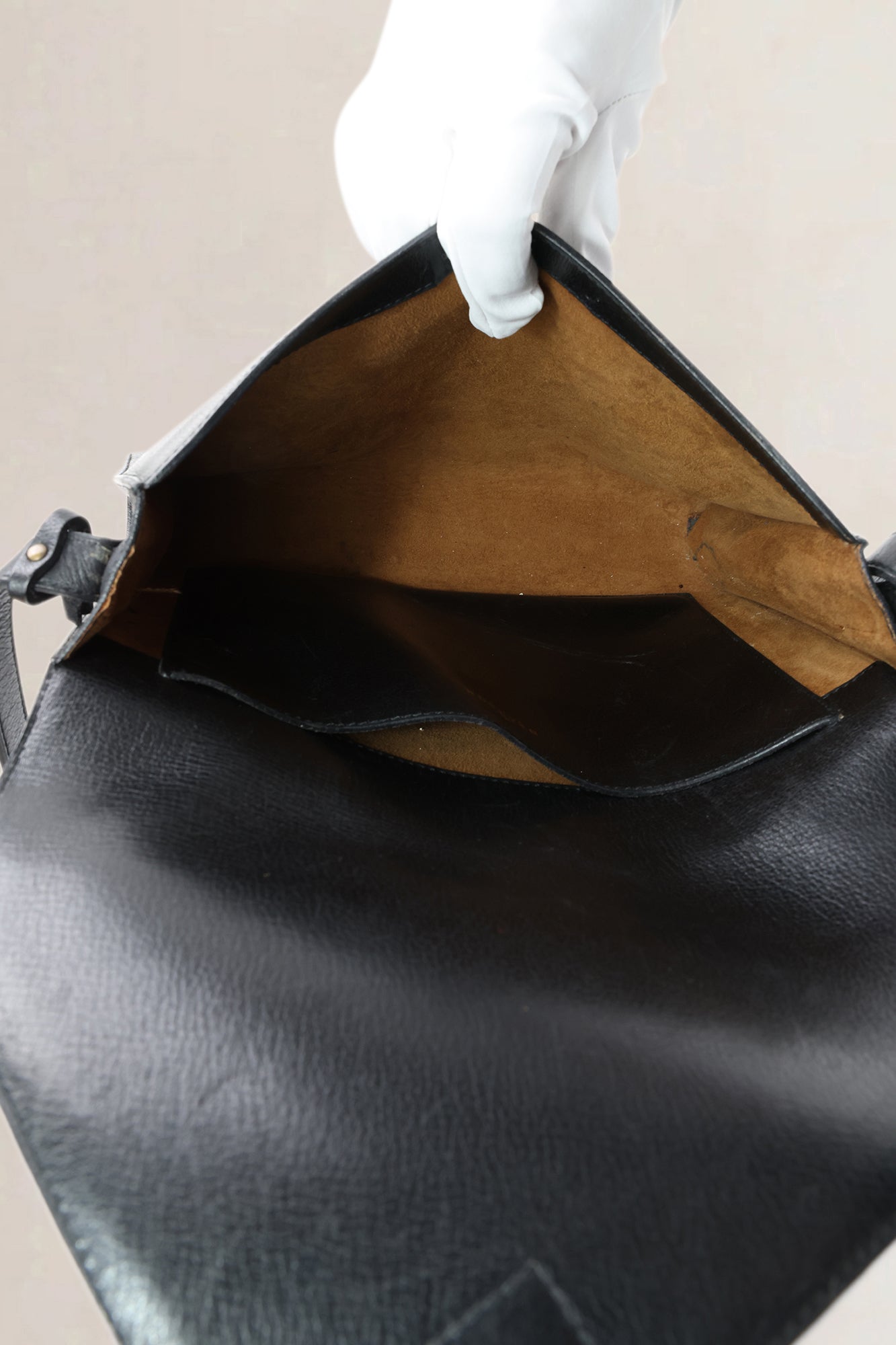 Delvaux Black Leather Romeo Crossbody Bag