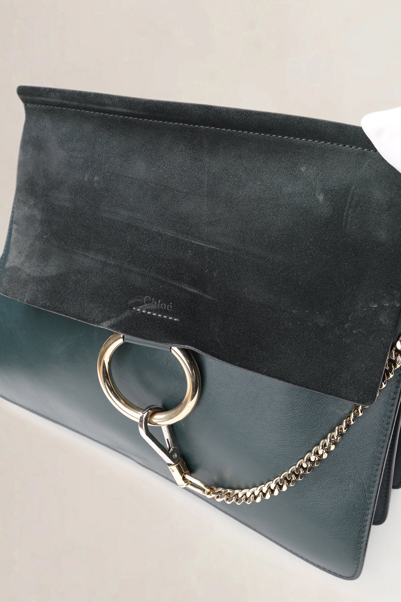 Chloé Dark Green Faye Bag