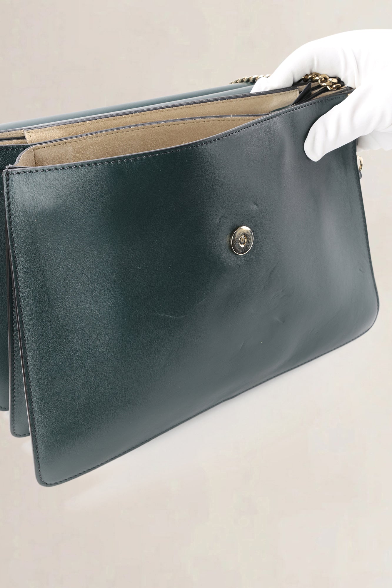 Chloé Dark Green Faye Bag