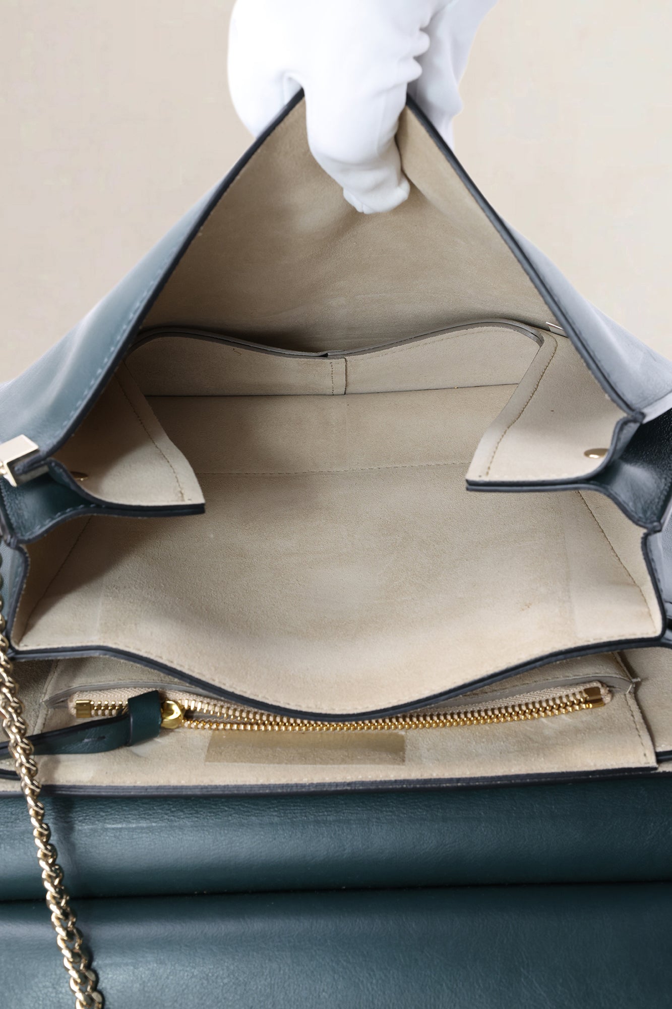 Chloé Dark Green Faye Bag