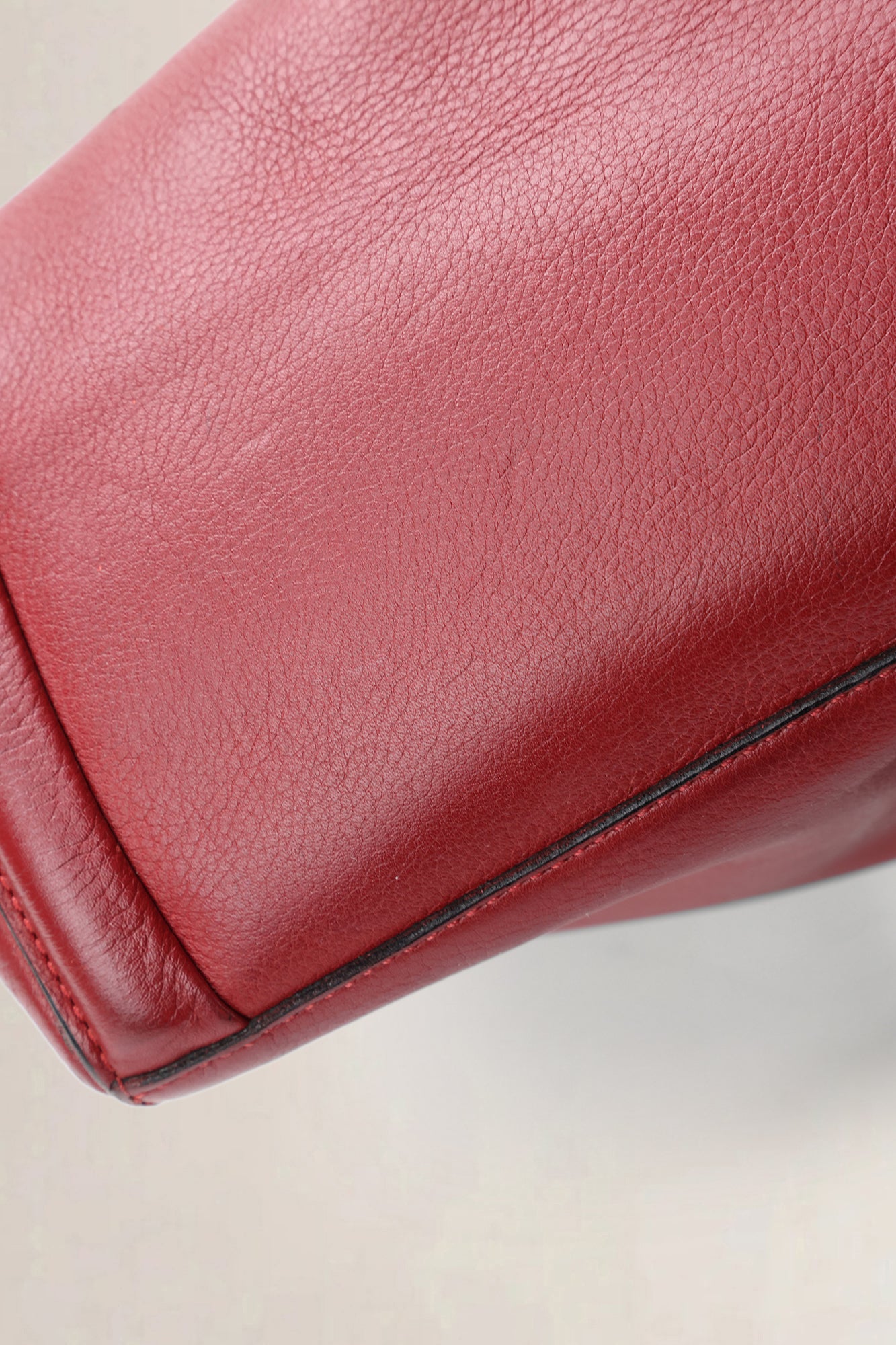 Delvaux Rosso Leather Corcovado Backpack