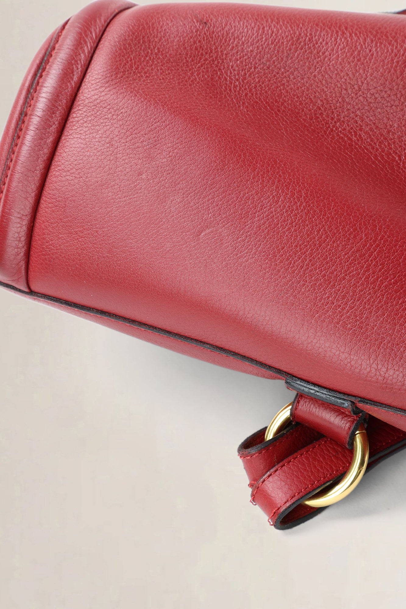 Delvaux Corcovado rosso leather — preloved