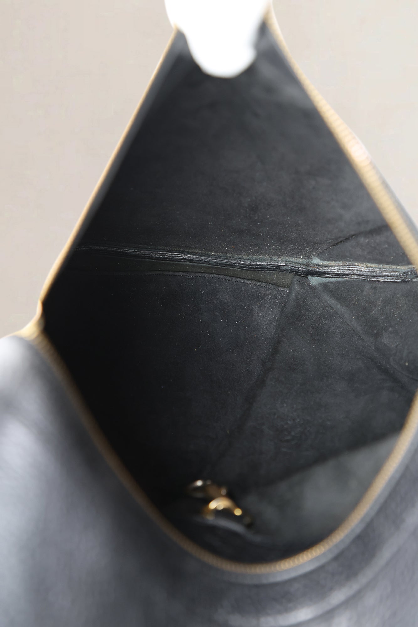 Delvaux Black Leather Faust Shoulder Bag