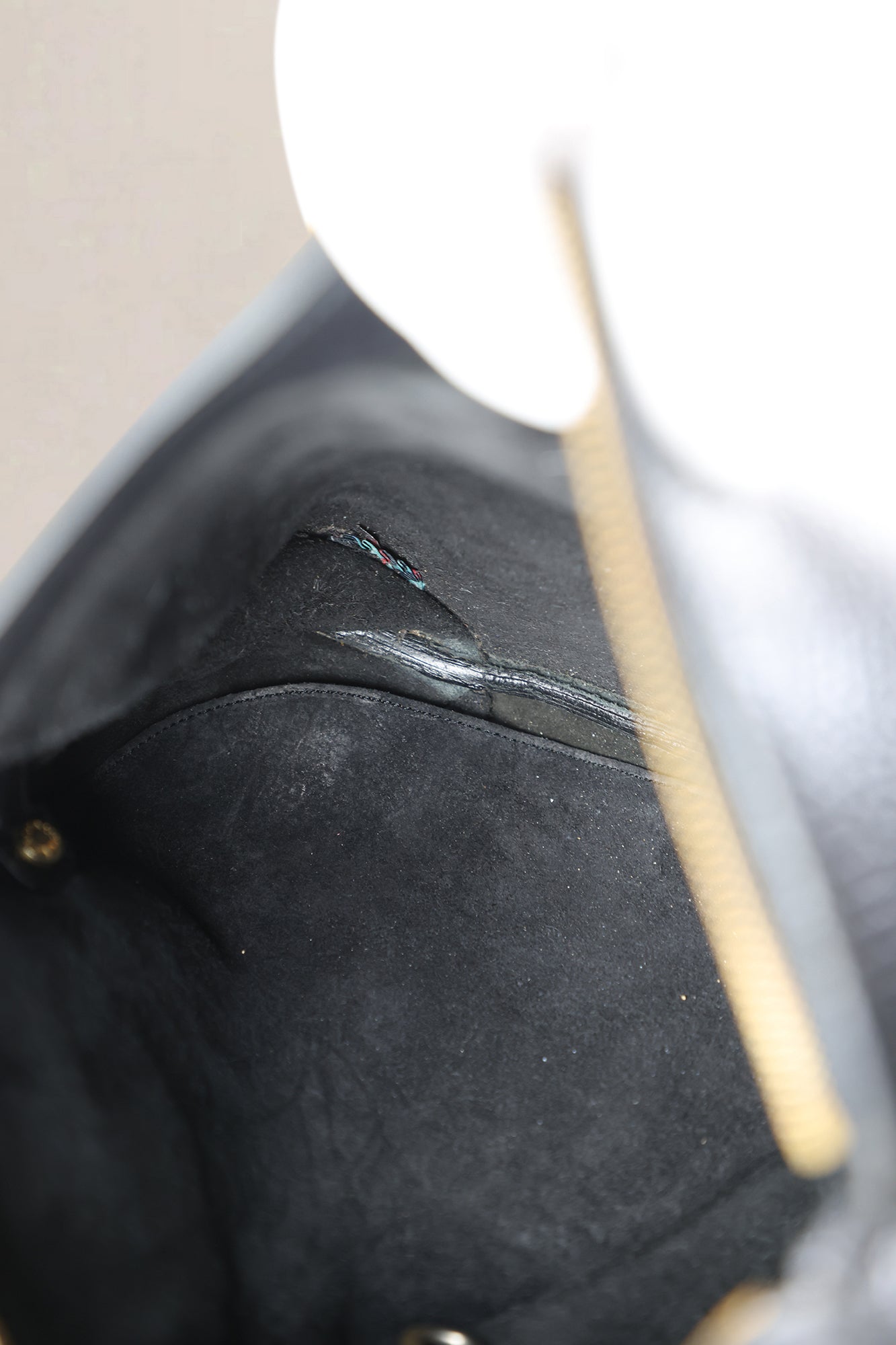 Delvaux Black Leather Faust Shoulder Bag