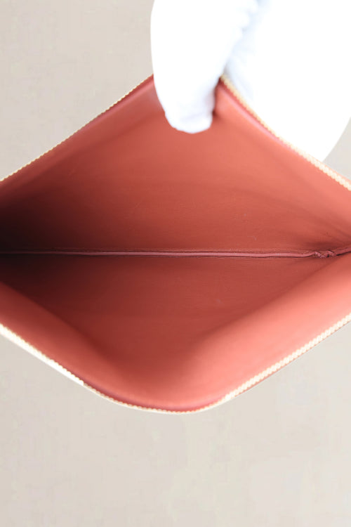 Celine Burgundy & Pink Bicolor Leather Pouch