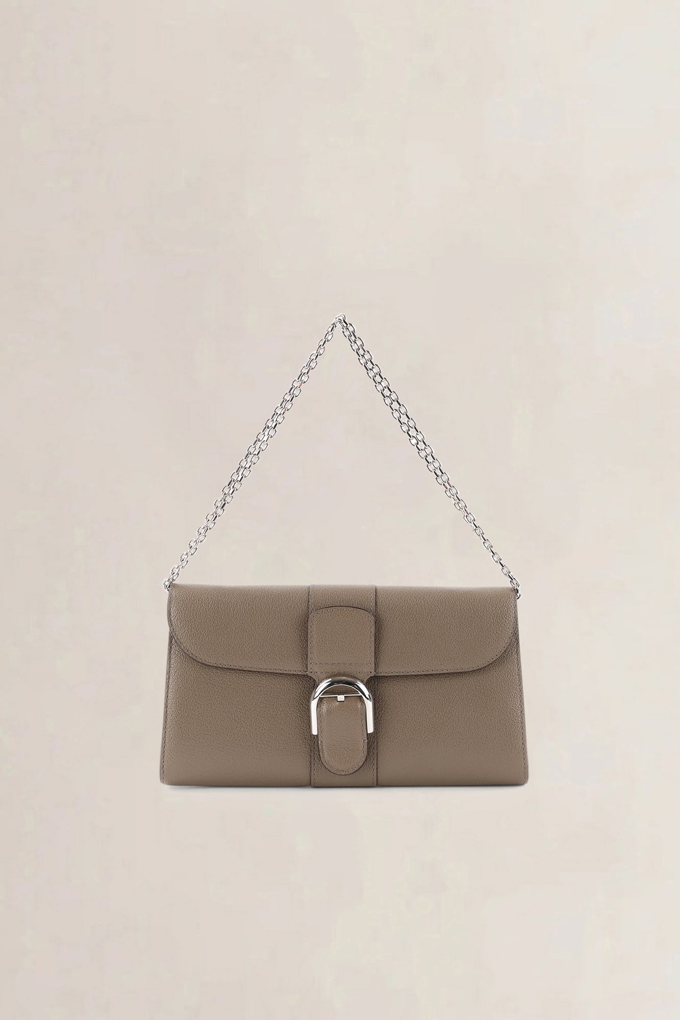 Delvaux Tourterelle Brilliant Long Wallet On Chain