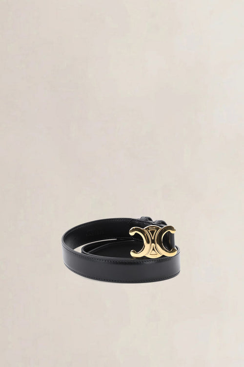 Céline Black Triomphe Belt